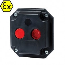 Μπουτόν 1-Stop & Λυχνία Κόκκινη Αντιεκρηκτικού Τύπου Χωνευτό IP65 720039